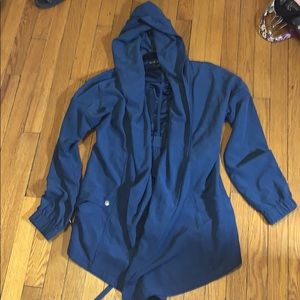 blue outerwear